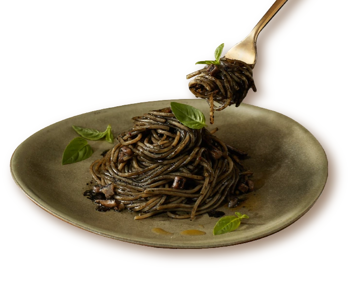 イカスミオイルパスタシズル