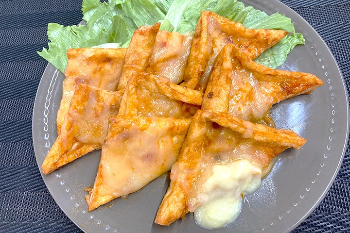 油揚げで甘辛タッカルビ