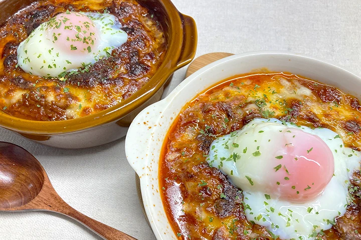 罪悪感無しの豆腐で作る　ヘルシーミートグラタン